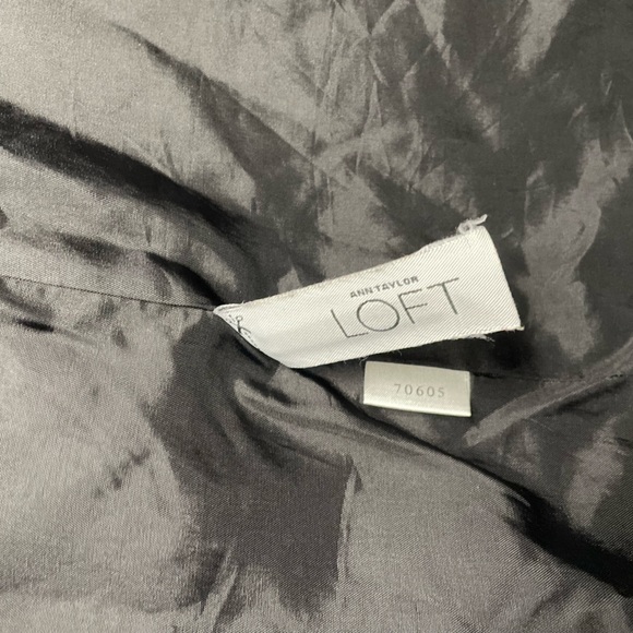 Ann Taylor Loft Long Black Jacket with Buttons Size Large - Picture 4 of 5